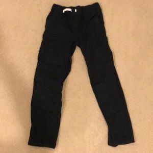 Dark Black drawstring pants